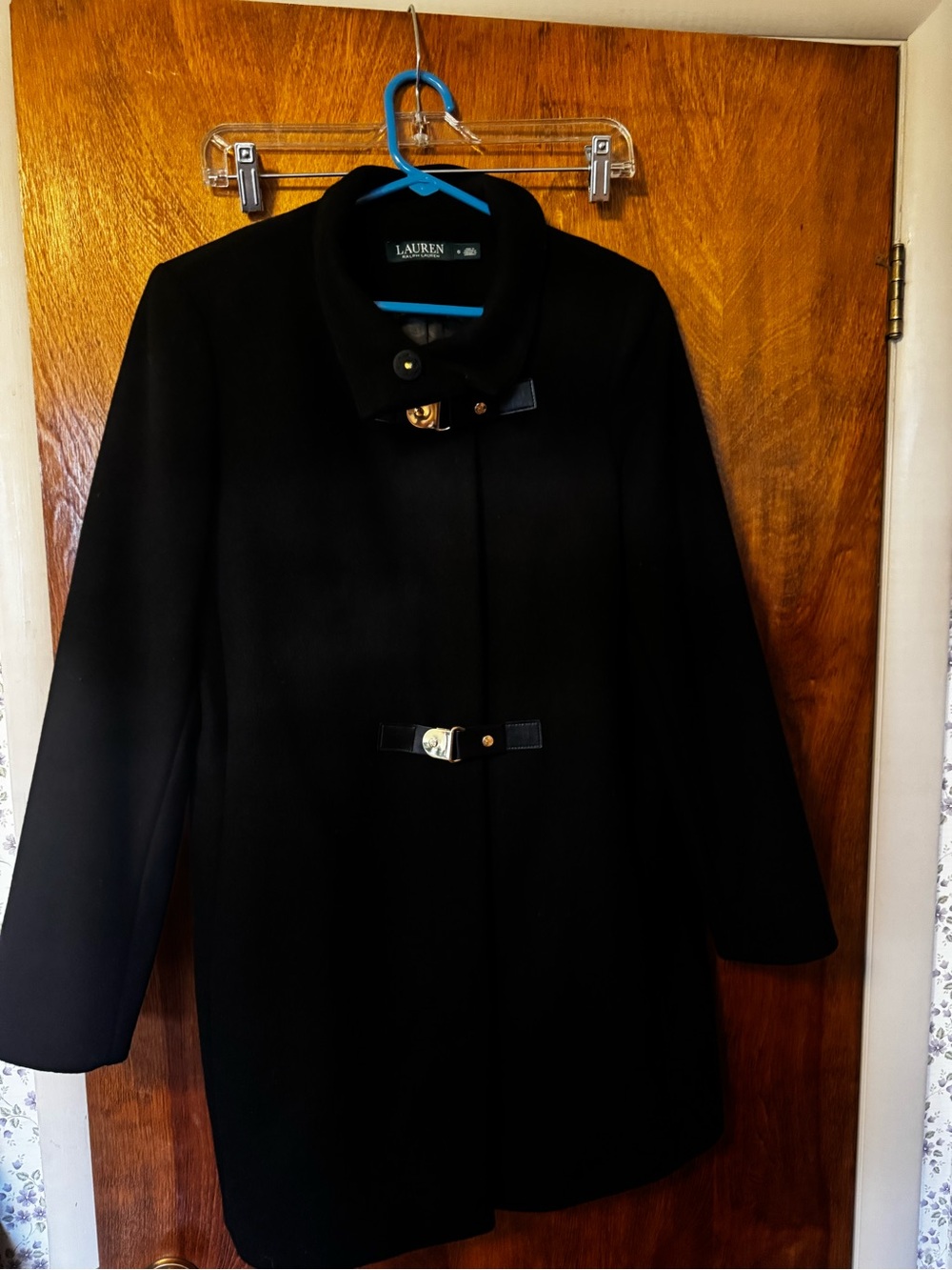 Lauren Ralph Lauren Black Toggle Pea Coat